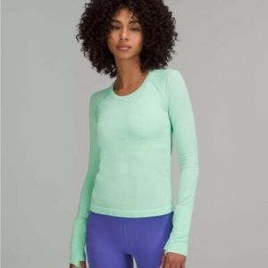 lululemon swiftly tech long sleeve shirt 2.0 wild mint